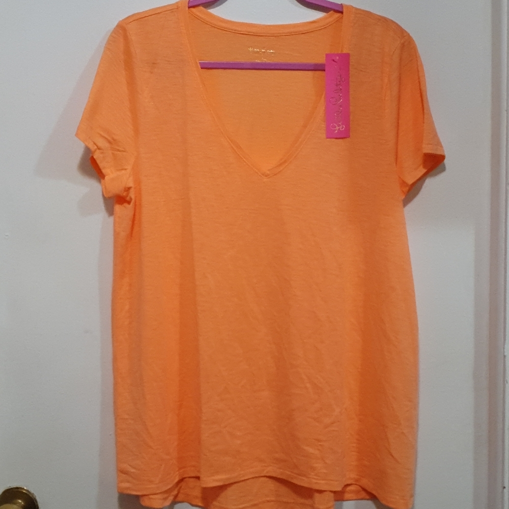Lilly Pulitzer Etta V-neck, Size XL